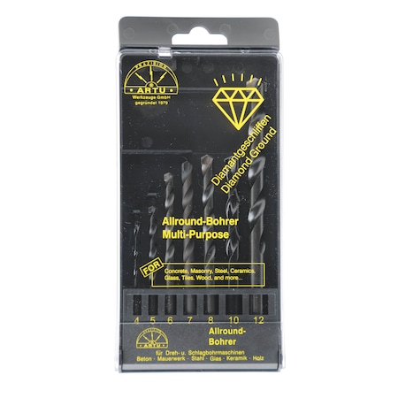 Artu Multipurpose Metric Drill Bit Set, 7 pcs. 01511